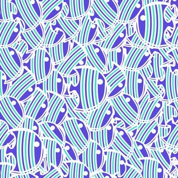 Abstraction beautiful fish Stock Illustration