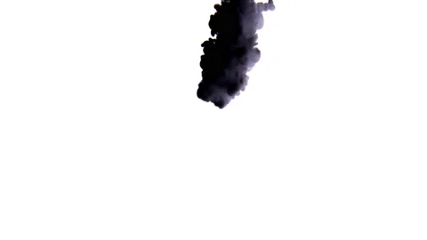 Abstraction of black ink on white background. Stock Footage 112666150