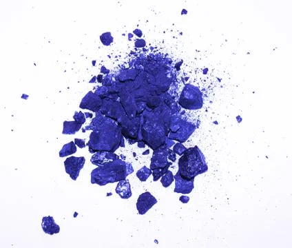 Abstraction of blue coal on white Foto stock