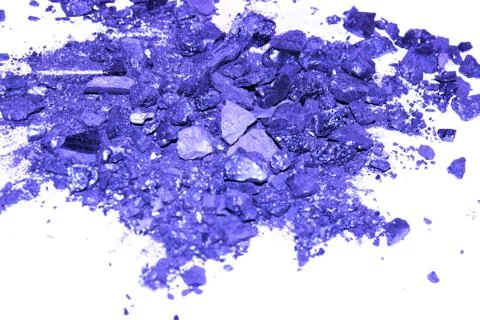 Abstraction of blue coal on white Stock Photos