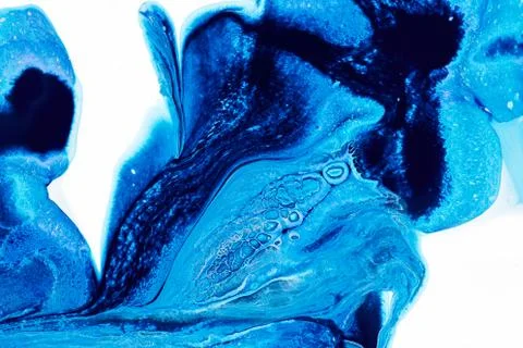 Abstraction blue paint Stockfoto's