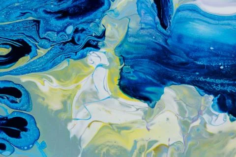 Abstraction blue paint 库存照片