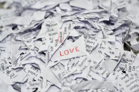Abstraction of broken relationships. Stock Photos