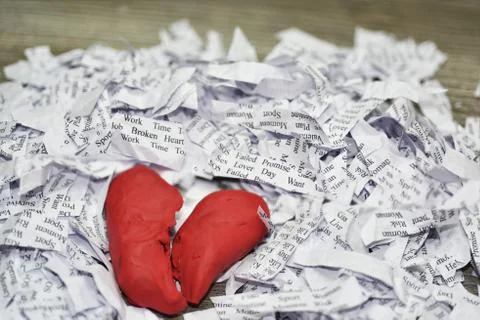 Abstraction of broken relationships. Stock Photos
