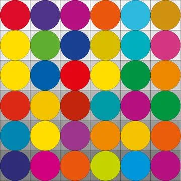 Abstraction. Checking the definition of color tone Stock Illustration