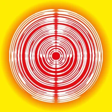 Abstraction circle on the colour background Stock Illustration