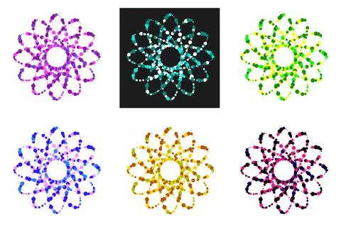 Abstraction of circles on a white background. Website design, T-shirts, inter Stock Illustration