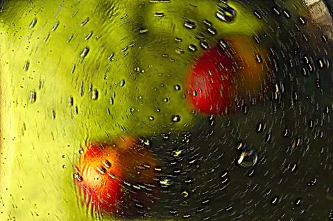 Abstraction with circular motion, bubbles and defocus. 5 Foto stock