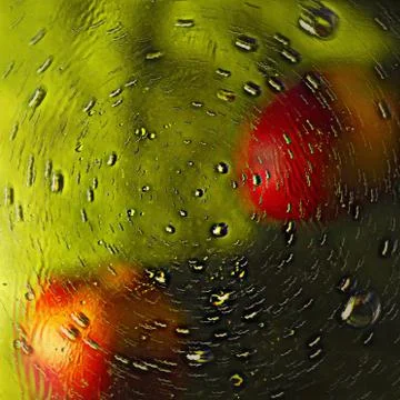 Abstraction with circular motion, bubbles and defocus. 6 Foto stock