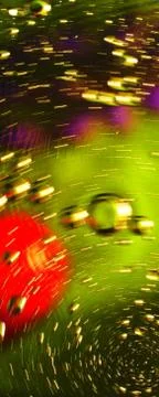 Abstraction with circular motion, bubbles and defocus. 13 Foto stock