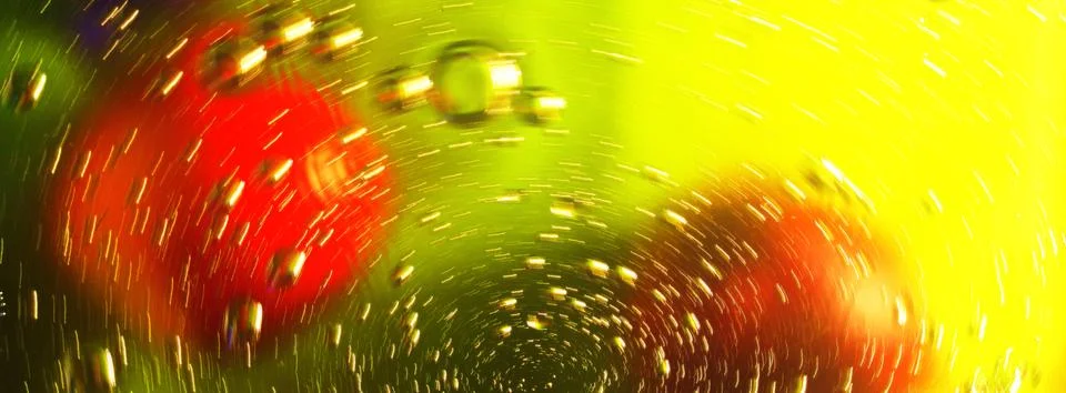 Abstraction with circular motion, bubbles and defocus. 14 Stock Photos
