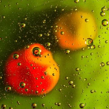 Abstraction with circular motion, bubbles and defocus. 16 Foto stock