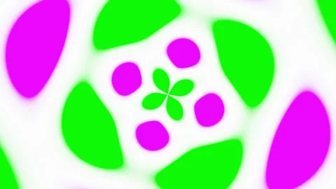 Abstraction color pattern of circles and lines. Looped graphic background. Abstr Stock Footage 247754300