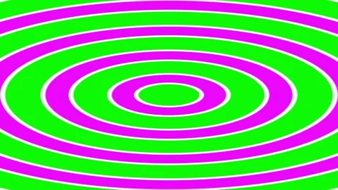 Abstraction color pattern of circles and lines. Looped graphic background. Abstr Stock Footage 247754363