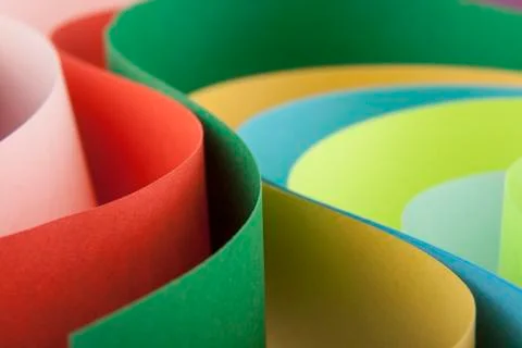 Abstraction from colored paper Stock Photos