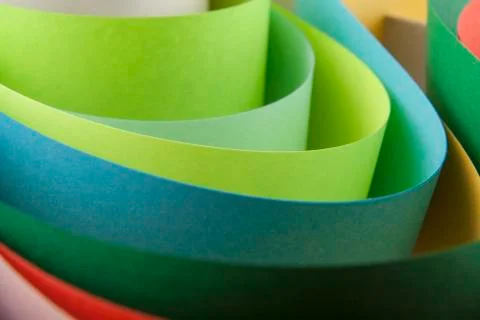 Abstraction from colored paper Stock Photos