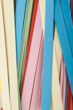 Abstraction from colored paper Stock Photos