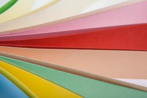 Abstraction from colored paper Stock Photos