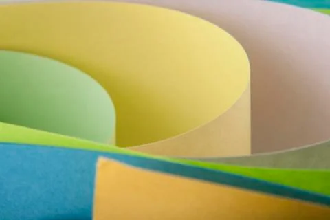 Abstraction from colored paper Stock Photos