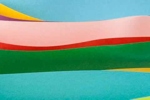 Abstraction from colored paper Foto stock