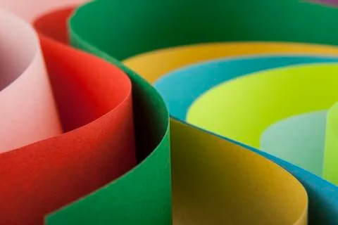Abstraction from colored paper Stock-Fotos