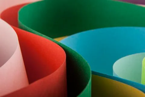 Abstraction from colored paper Stock Photos