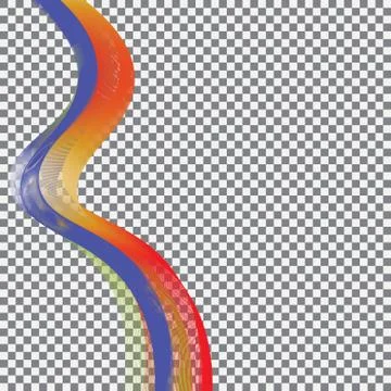 Abstraction, colored tape on a checkered background. Stock Illustration