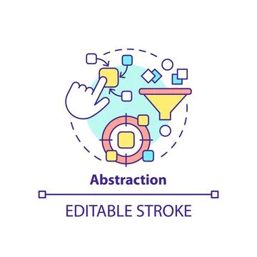 Abstraction concept icon イラスト素材