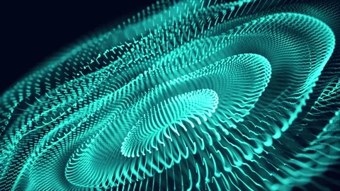 An abstraction consisting of a multitude of turquoise lines 動画素材 302154681