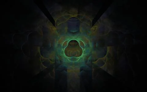 Abstraction on a dark background Illustrazione stock