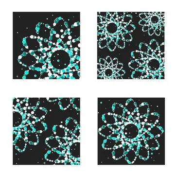 Abstraction on a dark background. Interior decoration, advertisements and cov Stock Illustration