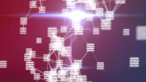 Abstraction. Data cloud. Programming. Exchange of information. Stock Footage 247176647