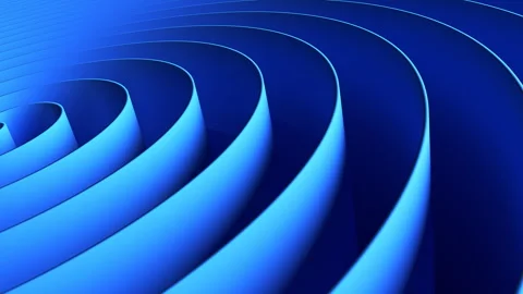Abstraction of deep blue concentric circles slowly moving outside from the Stock Footage 248678687