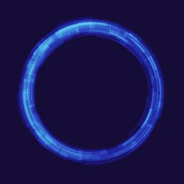 Abstraction digital circles light vector background イラスト素材