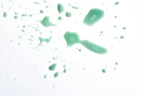 Abstraction. Drops of paint splashed on a white background. Stock Illustration