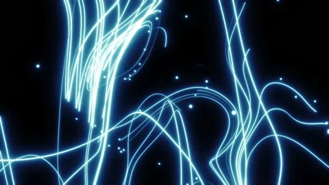 Abstraction of dynamic background light random blue lines Stock-Footage 170864089