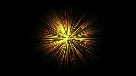 Abstraction of explosion of confetti. Graphic animation explosion on black Illustrazione stock