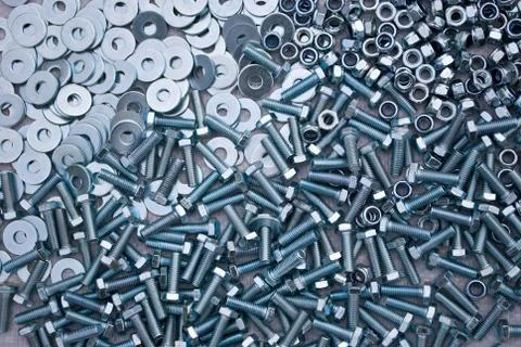 Abstraction of fasteners. Stock Photos