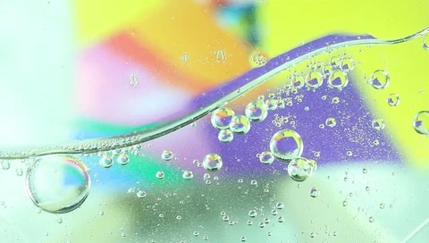 Abstraction In The Form Of A Background, air bubbles in a liquid Stock Footage 85964530