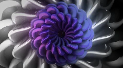 Abstraction in the form of a flower. Motion. a bright spring in the form of a Stock Illustration