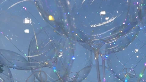 Abstraction in the form of spheres. Stock Footage 197552169