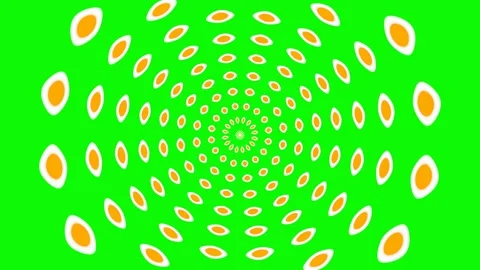 Abstraction of fractal patterns of circles and lines. Looped graphic background. Stock Footage 247754284
