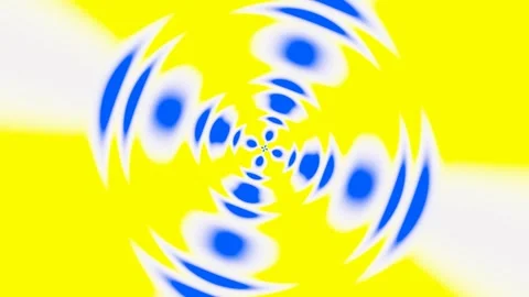 Abstraction of fractal patterns of circles and lines. Looped graphic background. Stock Footage 247754325