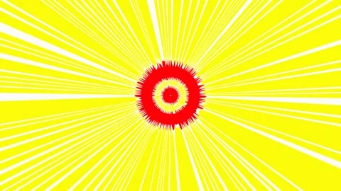 Abstraction of fractal patterns of circles and lines. Looped graphic background. Stock Footage 247754344