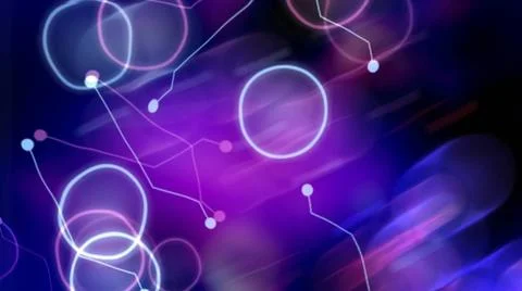 Abstraction with geometric shapes with effect of liquid and shining, 3d re... Stock Photos