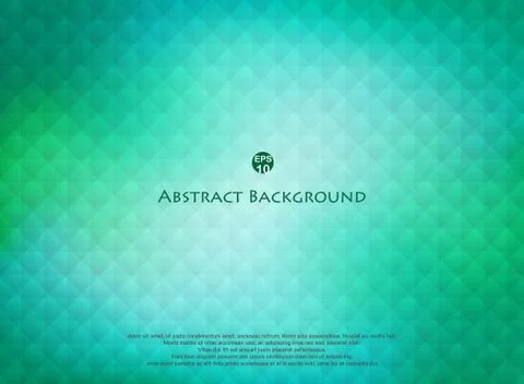 Abstraction of geometric square surface on smooth green color background. Stock-Illustration
