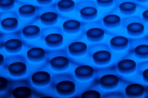 Abstraction. ghostly blue light from below. Stock Photos