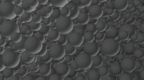 Abstraction with gray balls. Dark background of white frosted balls.  Stock Illustration