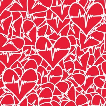 Abstraction heart Illustrazione stock