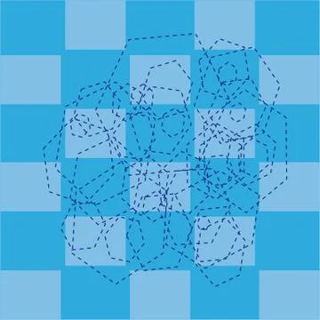 Abstraction of hexagons Stock Illustration